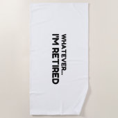 Wat dan ook... Ik ben in rust Strandlaken (Voorkant)