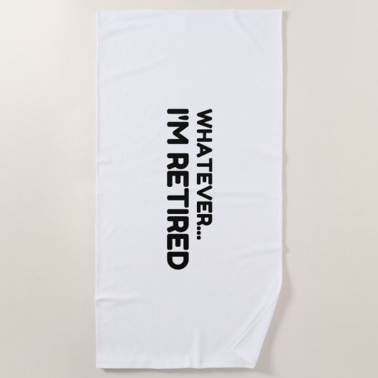 Wat dan ook... Ik ben in rust Strandlaken (Voorkant)