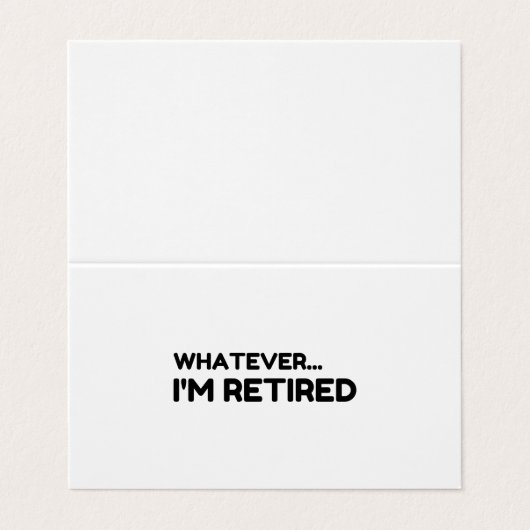 Wat dan ook... Ik ben in rust Visitekaartje (Buitenkant ongevouwen)