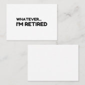 Wat dan ook... Ik ben in rust Visitekaartje (Voorkant / Achterkant)