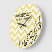 Wat dan ook, ik ben te laat. grote klok (Hoek)