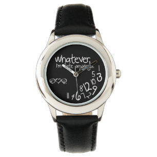 Wat dan ook, ik ben te laat. horloge