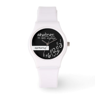 Wat dan ook, ik ben te laat. horloge