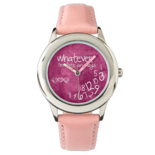 Wat dan ook, ik ben te laat. horloge
