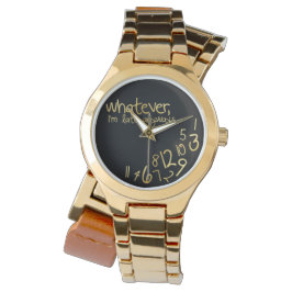 Wat dan ook, ik ben te laat. horloge