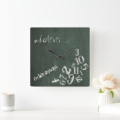 Wat dan ook, ik ben te laat, overal. vierkante klok (Huis)