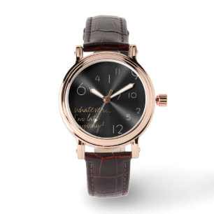 Wat dan ook, ik ben toch al laat - Modern Horloge