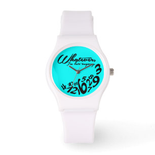 Wat dan ook, ik ben toch te laat - groen horloge
