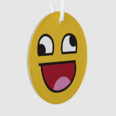 Wat dan ook. lachende emoji ornament (voorkant)