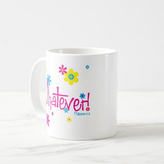 Wat dan ook. Mok (Voorkant links)