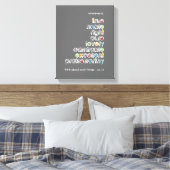 Wat dan ook: Phil 4:8 Canvas Afdruk (Insitu (Slaapkamer))
