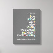 Wat dan ook: Phil 4:8 Canvas Afdruk (Voorkant)