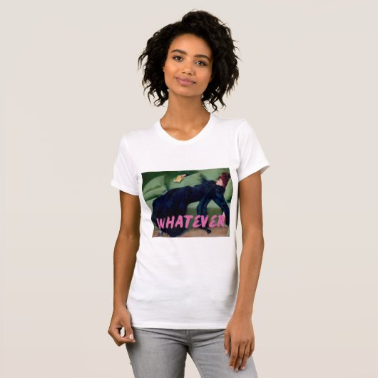 Wat dan ook Roze Graffiti Shirt, Gewijzigde Kunst, T-shirt (Voorkant volledig)