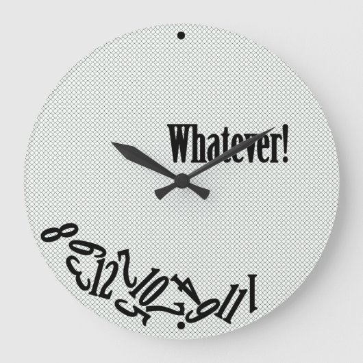 Wat dan ook - Verspreide getallen Grote Klok (Voorkant)