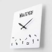 Wat dan ook. vierkante klok (Hoek)