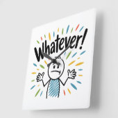 Wat dan ook. vierkante klok (Hoek)