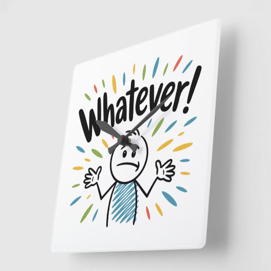 Wat dan ook. vierkante klok (Hoek)