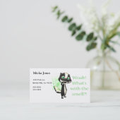 Wat dat gekruiste stinkdier visitekaartje (Staand voorkant)