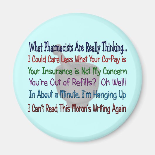 Wat de apothekers echt denken magneet (Voorkant)