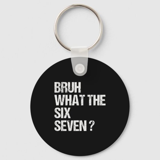 Wat De Bruh 67 Meme Grappig Zes Zeven Gen Alpha Sl Sleutelhanger (Voorkant)