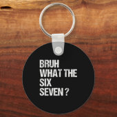 Wat De Bruh 67 Meme Grappig Zes Zeven Gen Alpha Sl Sleutelhanger (Voorkant)