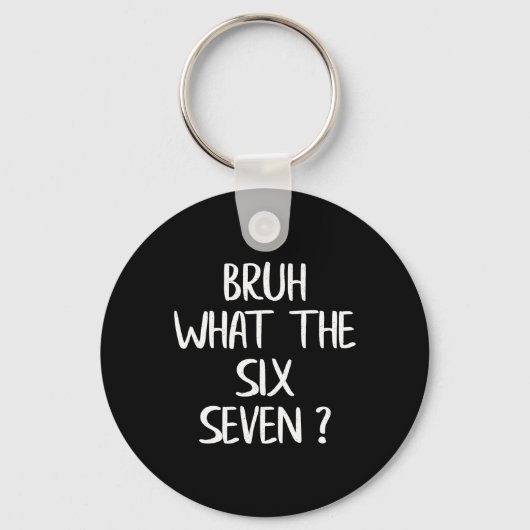 Wat De Bruh 67 Meme Grappig Zes Zeven Gen Alpha Sl Sleutelhanger (Voorkant)