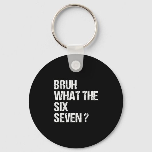 Wat De Bruh 67 Meme Grappig Zes Zeven Gen Alpha Sl Sleutelhanger (Voorkant)