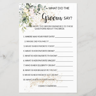 Wat de bruidegom zegt Kruiden- & groenwedstrijd  Flyer