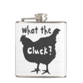 Wat de Cluck? Heupfles (Voorkant)