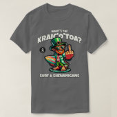 Wat de Craic Irish Surfing grappig ontwerp TShirt (Design voorkant)