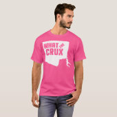 Wat de Crux T-shirt Rock Klimmen Bouldering Tshirt (Voorkant volledig)