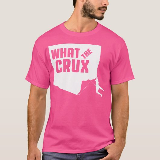Wat de Crux T-shirt Rock Klimmen Bouldering Tshirt (Voorkant)