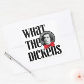 Wat de Dickens (Rode Boog) Vierkante Sticker (Envelop)