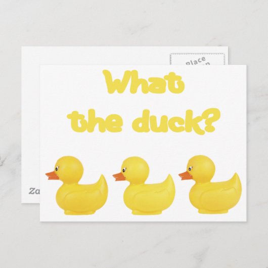 Wat de Duck? Briefkaart (Voorkant / Achterkant)
