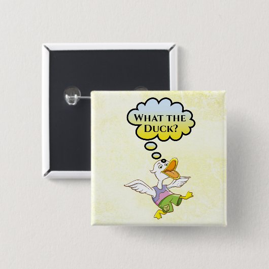 Wat de Duck? Button (Voorkant /achterkant)