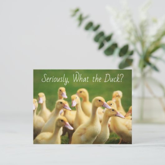 Wat de Duck Cute Ducklings Briefkaart (Staand voorkant)