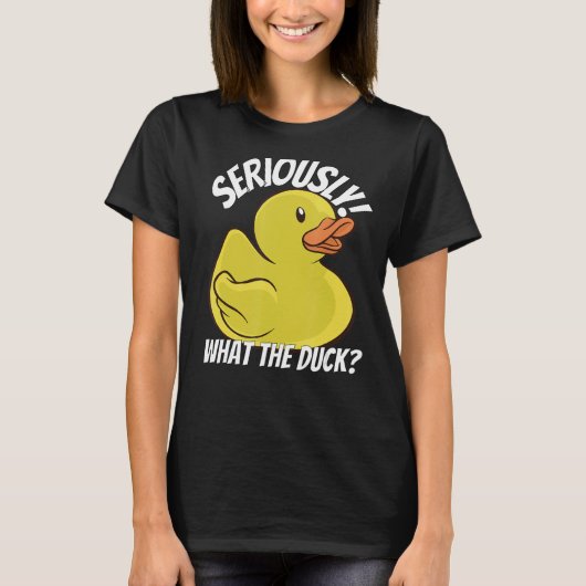 Wat de Duck Grappige Rubber Duck Stuff Kleding Sto T-shirt (Voorkant)