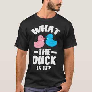 Wat de Duck is het grappige Baby shower gender rev T-shirt
