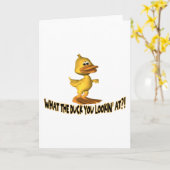 Wat de Duck Kaart (Gele Bloem)