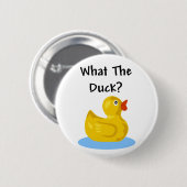 Wat de Duck? Ronde Button 5,7 Cm (Voorkant /achterkant)