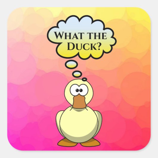 Wat de Duck? Sticker (Voorkant)