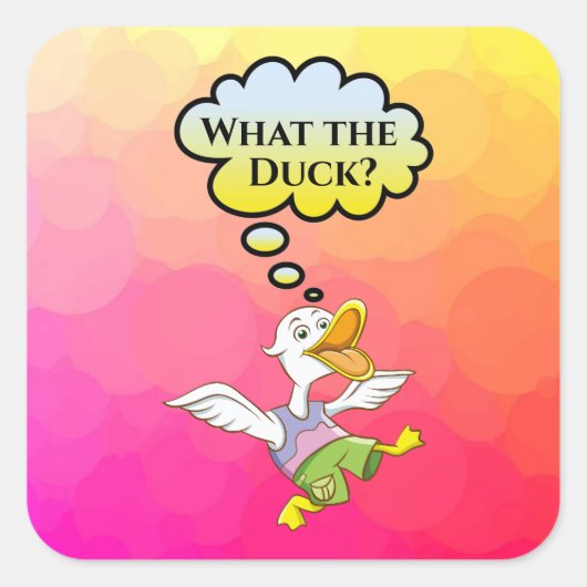 Wat de Duck? Sticker (Voorkant)