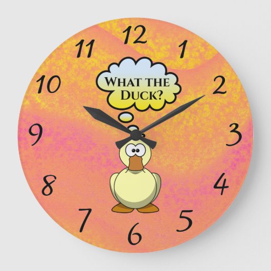 Wat de Duck? Wandklok (Voorkant)