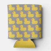 Wat de eend verjaardag grappig geel blikjeskoeler (Achterkant)