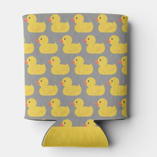 Wat de eend verjaardag grappig geel blikjeskoeler (Achterkant)