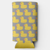 Wat de eend verjaardag grappig geel seltzer blikjeskoeler (Achterkant)