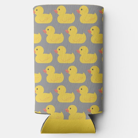 Wat de eend verjaardag grappig geel seltzer blikjeskoeler (Achterkant)