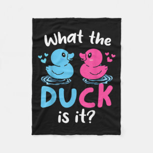 Wat de eenden is het Baby Gender Reveal Party Baby Fleece Deken