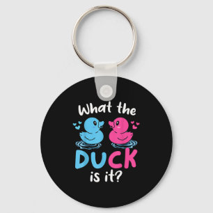 Wat de eenden is het Baby Gender Reveal Party Baby Sleutelhanger