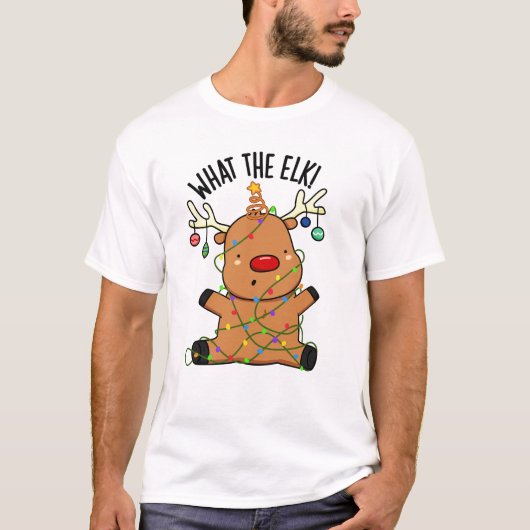 Wat De Eland Grappige Dier Punt T-shirt (Voorkant)